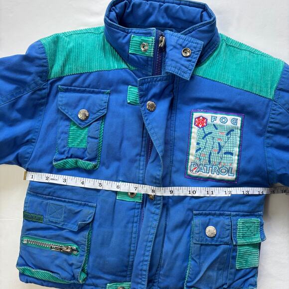 Vintage Blue/Green Coat 3t - Picture 4 of 6